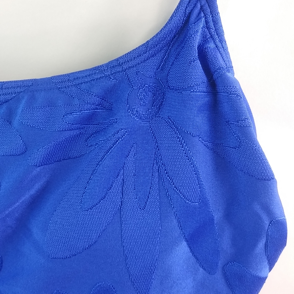 Longitude 10 Tankini Swim Top in Lapis Blue - Picture 3 of 7